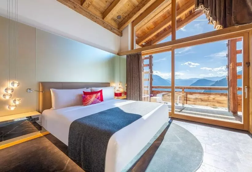 اتاق استاندارد با تخت دوبل و چشمانداز, W Verbier