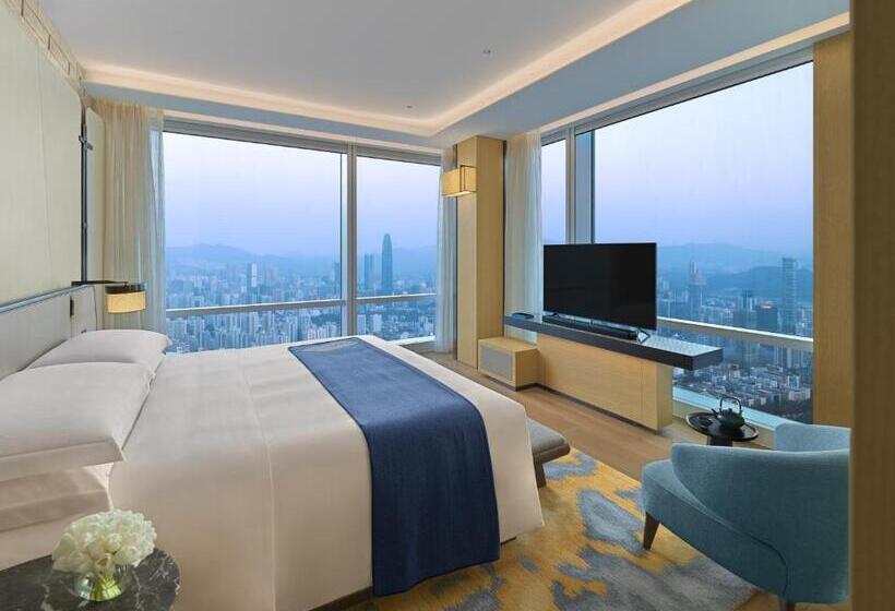 디럭스 스위트 킹 침대, Mandarin Oriental Shenzhen