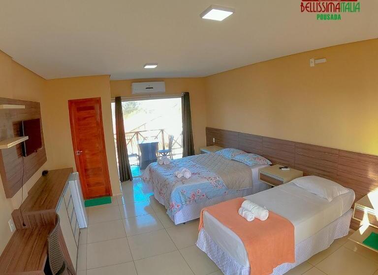 اتاق استاندارد سه نفره, Pousada Bellissima Italia