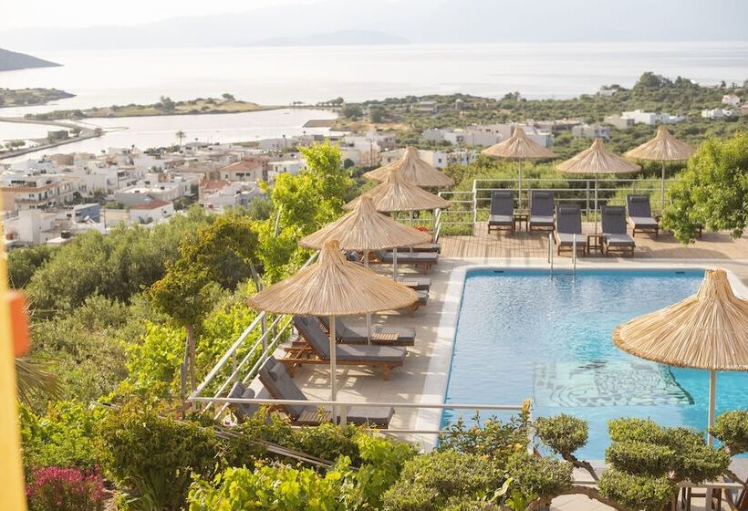 带有一个卧室和海景的高级公寓, Elounda Heights