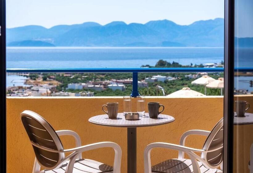 带有一个卧室和海景的高级公寓, Elounda Heights