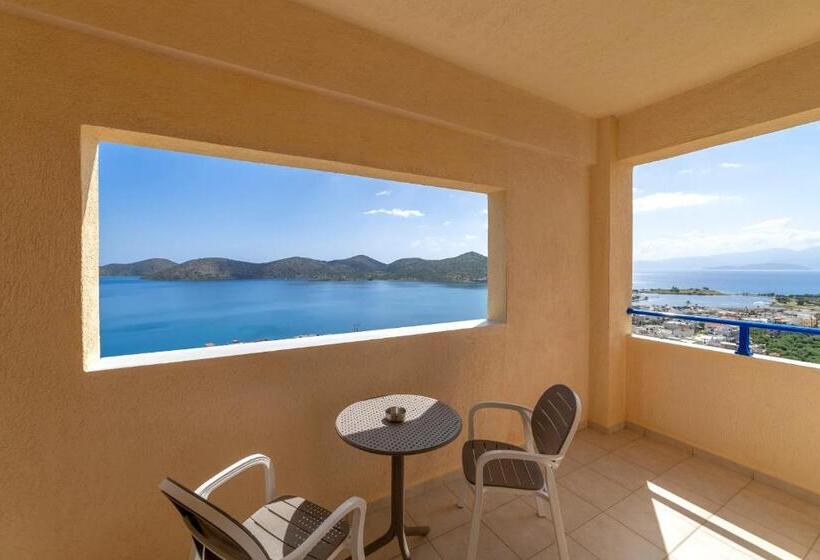 带有一个卧室和海景的高级公寓, Elounda Heights