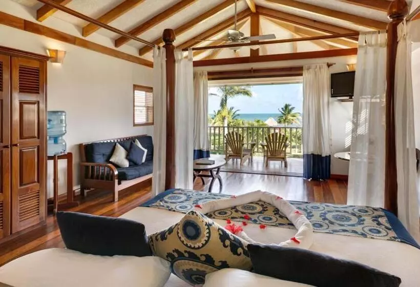 Villa 1 Makuuhuone, Hopkins Bay Belize a Muy'Ono Resort