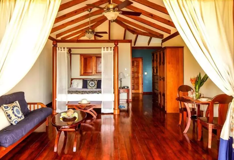 Villa 1 Makuuhuone, Hopkins Bay Belize a Muy'Ono Resort