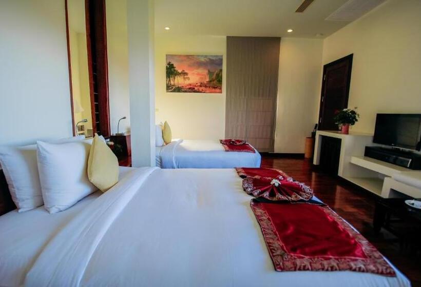 חדר דחוקס עם מיטת קינג, Luang Prabang View