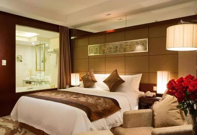 キングサイズベッドのデラックスルーム, Wyndham Garden Suzhou