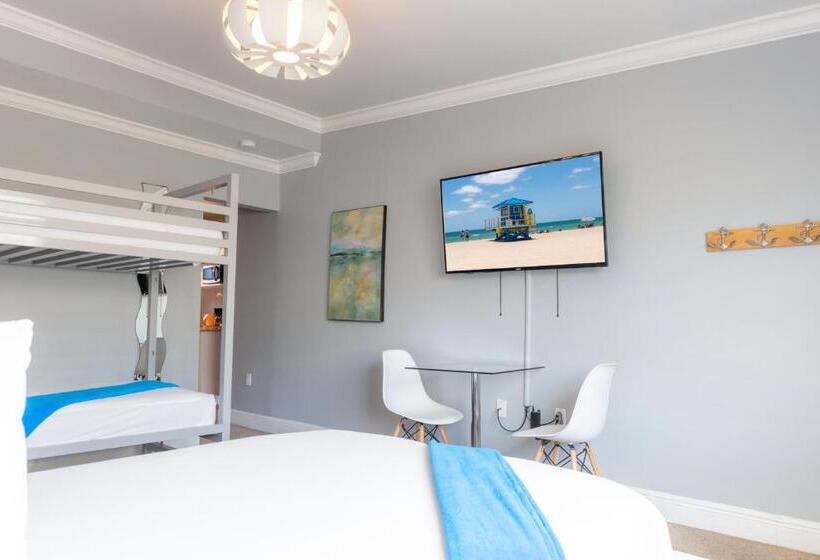 חדר סטנדרט עם מיטת קומתיים, Hollywood Beach Suites And