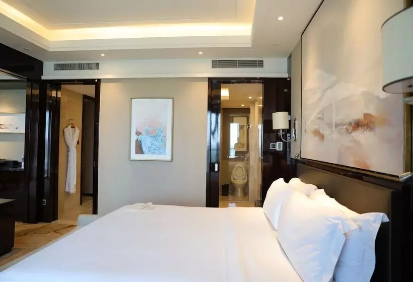 キングサイズベッドのデラックスルーム, Doubletree By Hilton Hotel Anhui   Suzhou