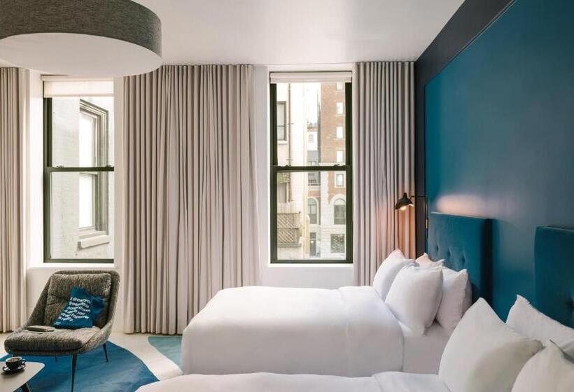 스탠다드 룸 더블 침대 2개, The William Powered By Sonder