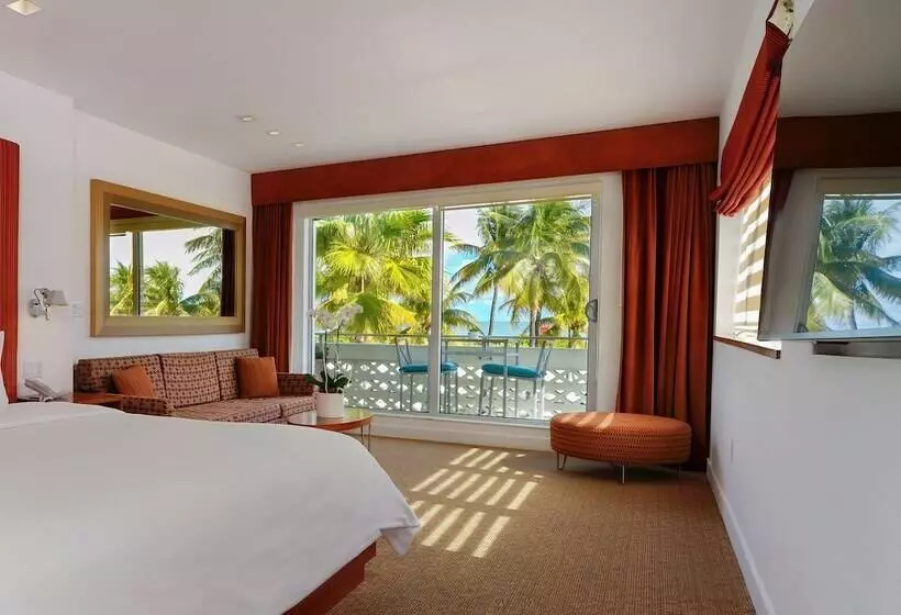 اتاق استاندارد با تخت دوبل و چشم‌انداز دریا, The Tony Hotel South Beach