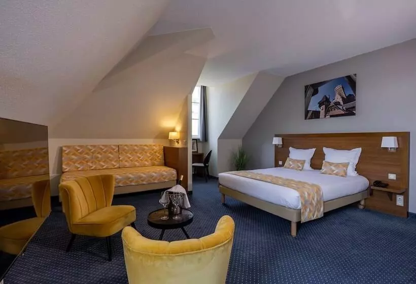 اتاق استاندارد سه نفره, Hôtel Valvignes Colmar Hautkoenigsbourg,the Originals Relais