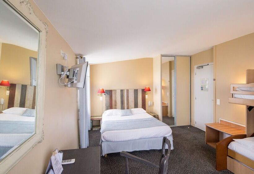 غرفة قياسية رباعية, Hôtel Le Peu Breton