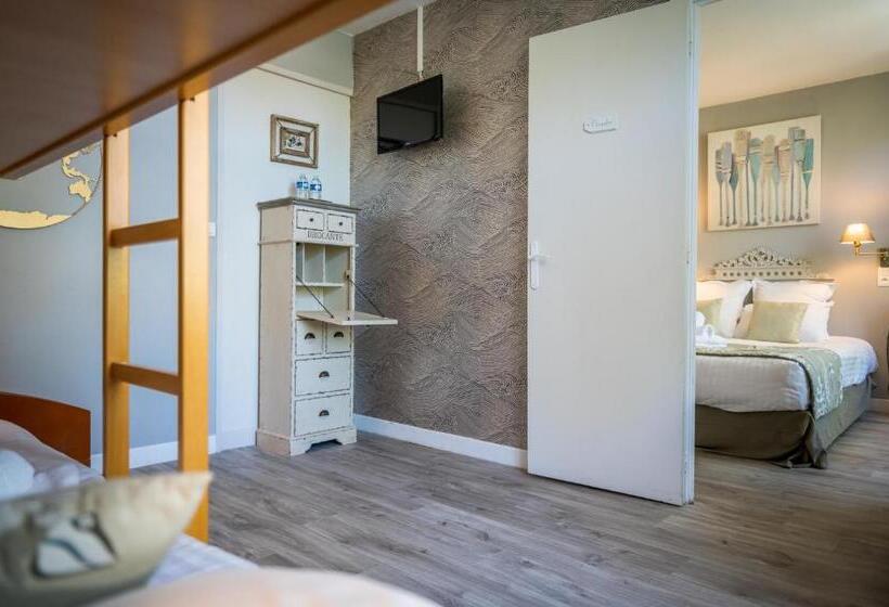 غرفة عادية خماسية, Hôtel Le Peu Breton