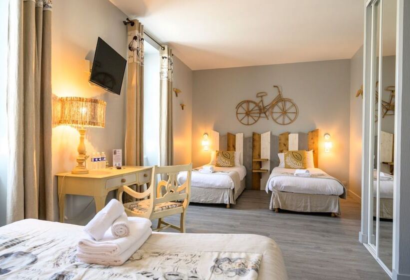 غرفة قياسية رباعية, Hôtel Le Peu Breton