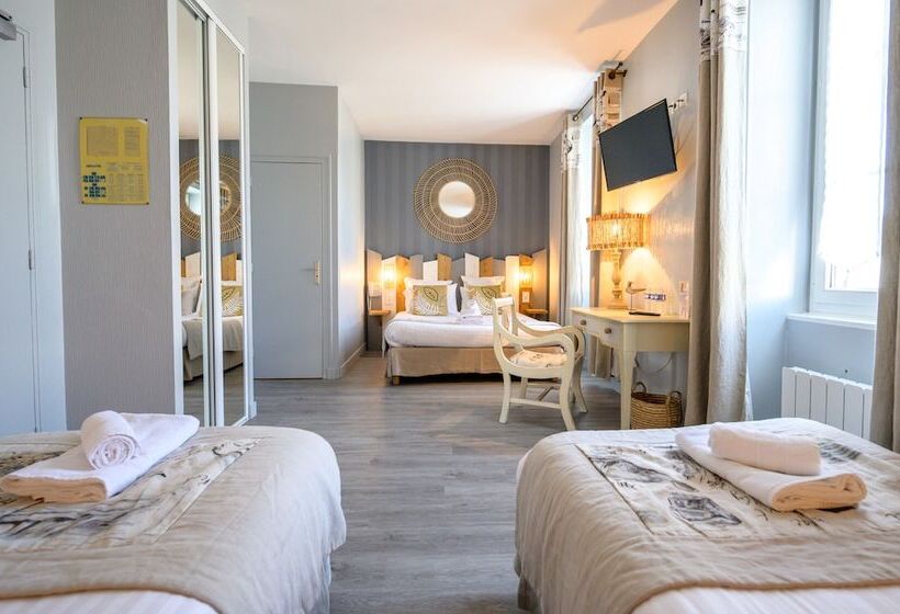 غرفة قياسية رباعية, Hôtel Le Peu Breton