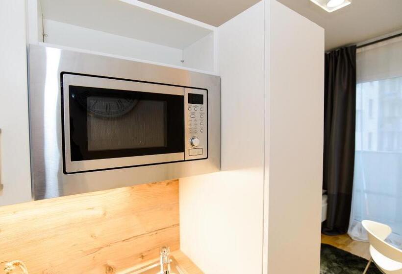 شقة غرفة نوم واحدة مزودة بشُرفة, Apart Hotel Messe Munich   My Room Apartments