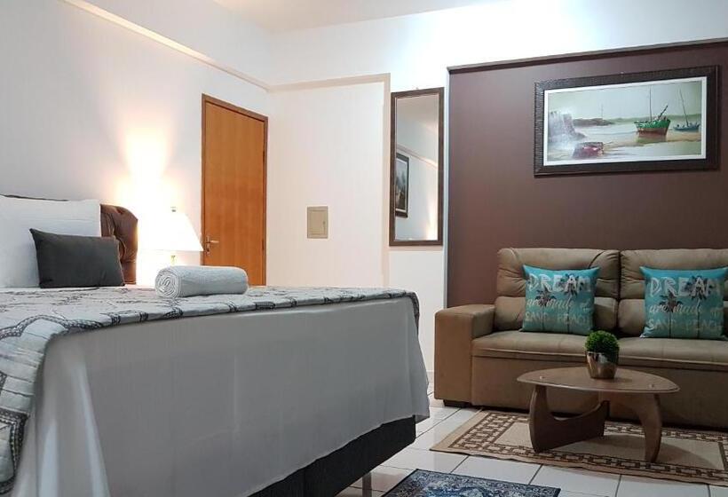 חדר דלוקס עם מיטת קינג, B & A Suites Inn Hotel   Quarto Luxo Gold