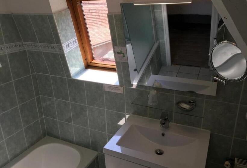 غرفة قياسية ثلاثية مزودة بشرفة, Logis Auberge De La Fontaine