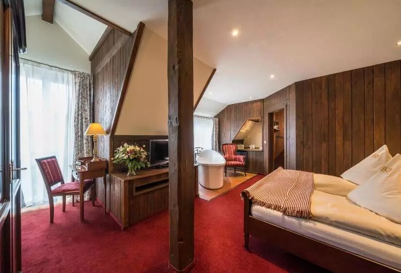 Deluxe-huone, Wellness Goldenes Fass Meißen
