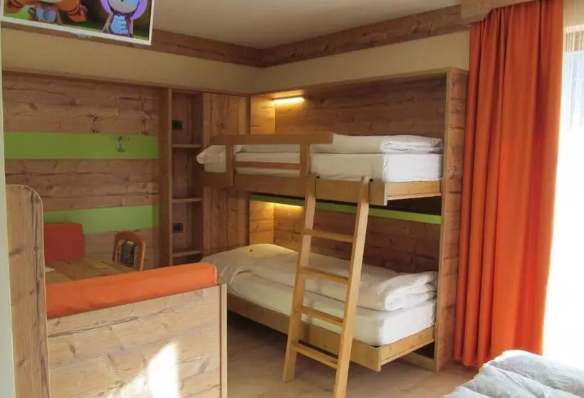 デラックスの４人部屋, Berg Hotel Latemar Spitze
