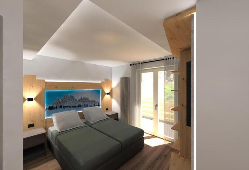 חדר משפחתי דלוקס, Berg Hotel Latemar Spitze