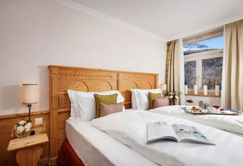 Standard Yhden Hengen Huone, Schloss Hotel & Spa Pontresina