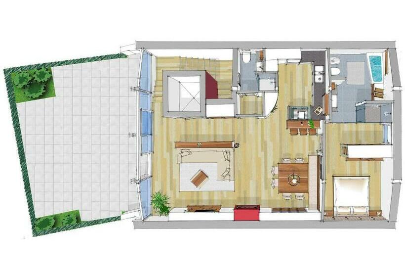 Апартаменты Superior 1 Спальня, Apartmenthaus Gruberhof