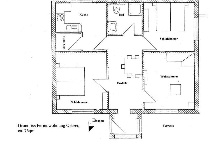 דירת חדר בקומת קרקע, Gastehaus Luv Und Lee