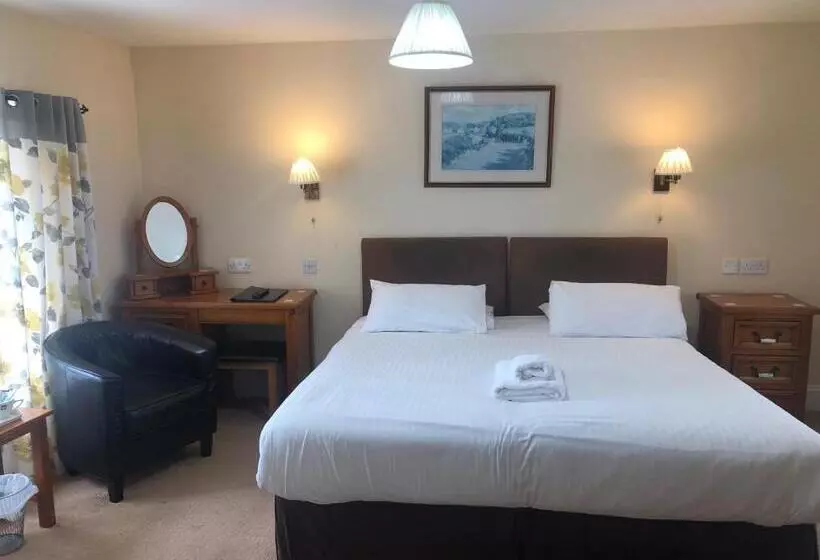 キングサイズベッドのデラックスルーム, Trehellas House Hotel & Courthouse Restaurant