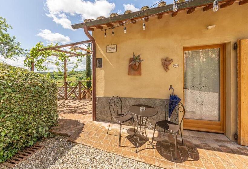 اتاق استاندارد سه تخته با بالکن, Agriturismo Il Segreto Di Pietrafitta
