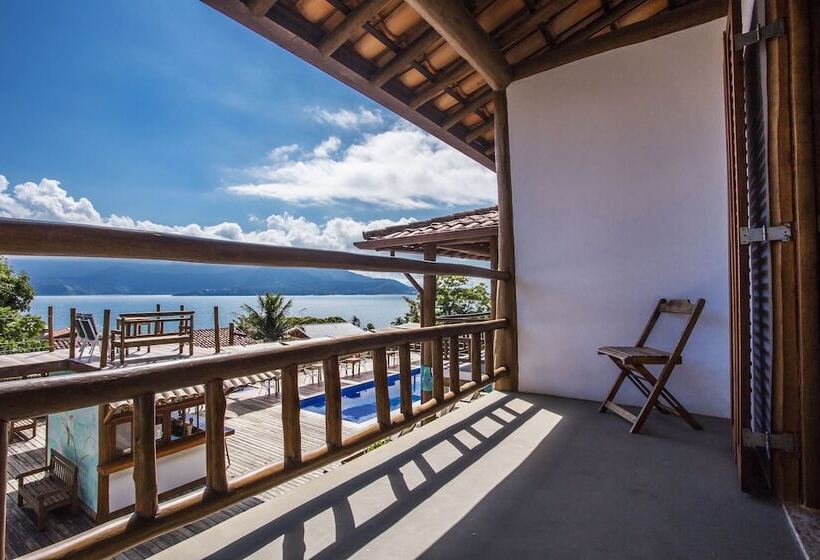 חדר דלוקס נוף לים, Pousada Refugio Da Harmonia