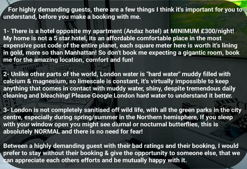 غرفة ديلوكس سرير كينج, Gorgeous Flatb Central London Liverpool St Station