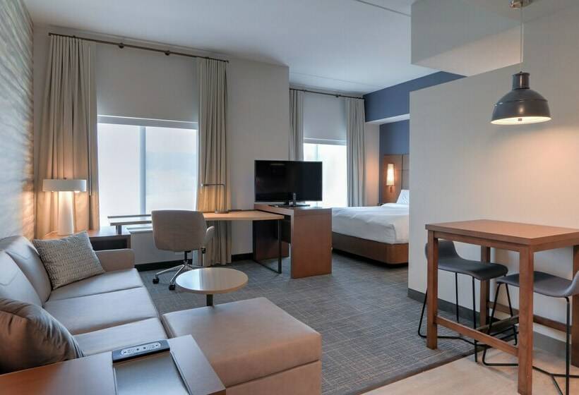 带双人床的标准工作室, Residence Inn By Marriott Pigeon Forge