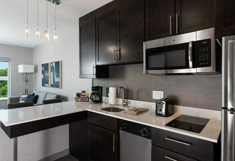 带双人床的标准工作室, Residence Inn By Marriott Pigeon Forge