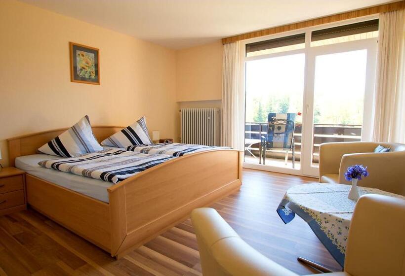 غرفة قياسية مزوَّدة بشُرفة, Pension Am Hardausee