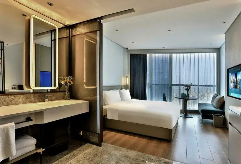 キングサイズベッドのデラックスルーム, Wyndham Garden Hangzhou Yuhang