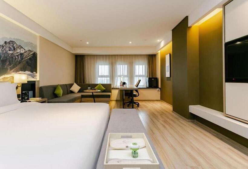 キングサイズベッドのスタンダードルーム, Atour Hotel Chengdu Shuangliu International Airport