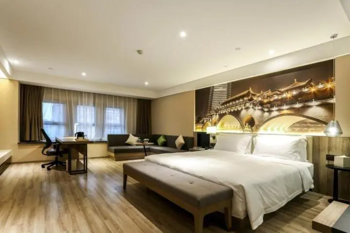 キングサイズベッドのスタンダードルーム, Atour Hotel Chengdu Shuangliu International Airport