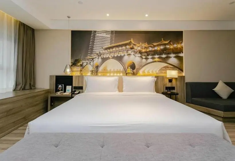 キングサイズベッドのスタンダードルーム, Atour Hotel Chengdu Shuangliu International Airport