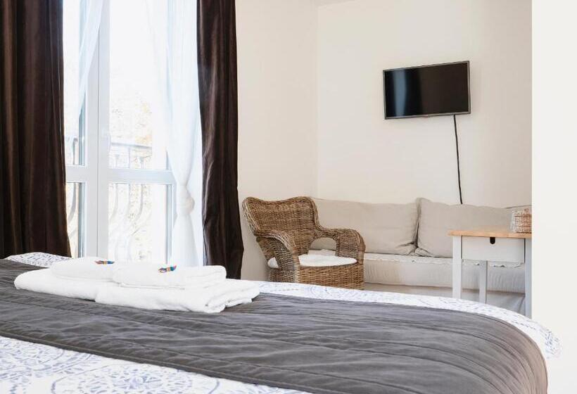 标准间带露台, Anděl Penzion & Cafe