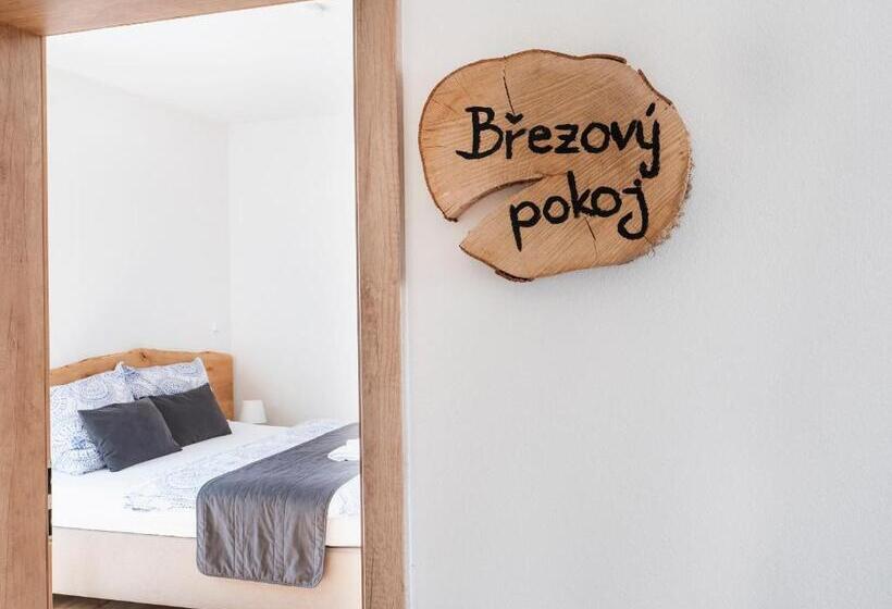 标准间带露台, Anděl Penzion & Cafe