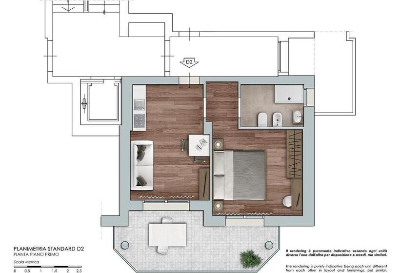 جناح جونيور مزوَّد بشرفة, D Place Hotel & Suite