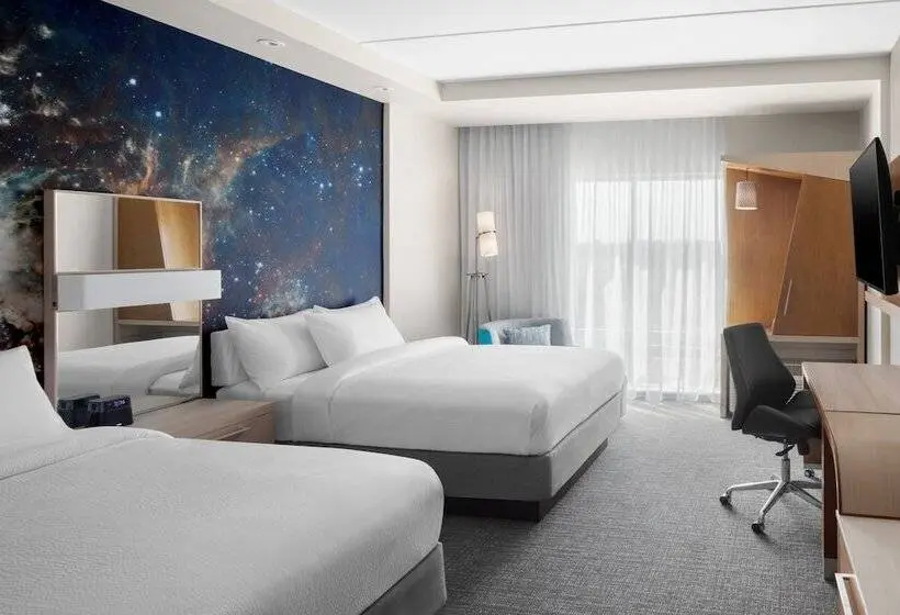 ２ダブルベッドのスタンダードルーム, Courtyard By Marriott Titusville Kennedy Space Center
