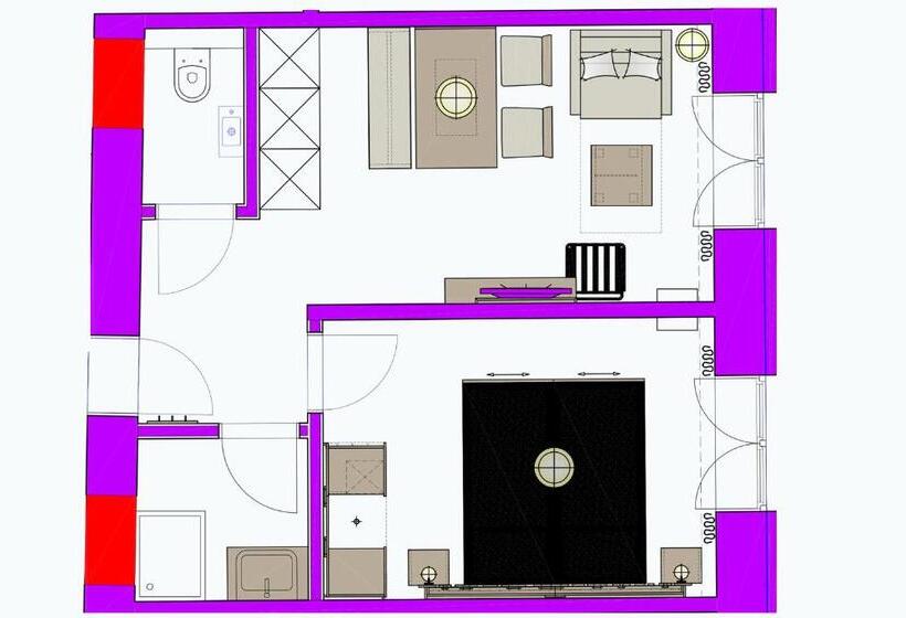침실 1개 전망 아파트, Apartmenthotel  S Mitterndorf