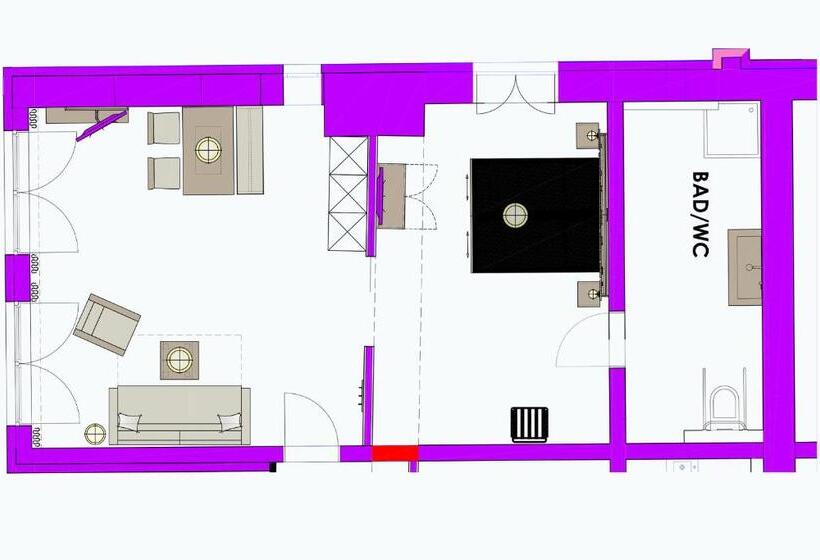 Апартаменты 1 Спальня Нижний Этаж, Apartmenthotel  S Mitterndorf