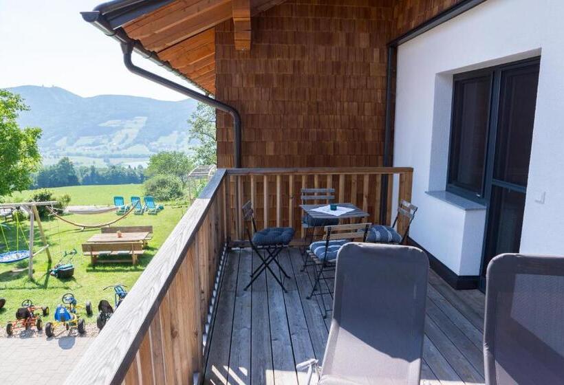 발코니가 있는 2 베드룸 아파트, Familienferienhof Stabauer