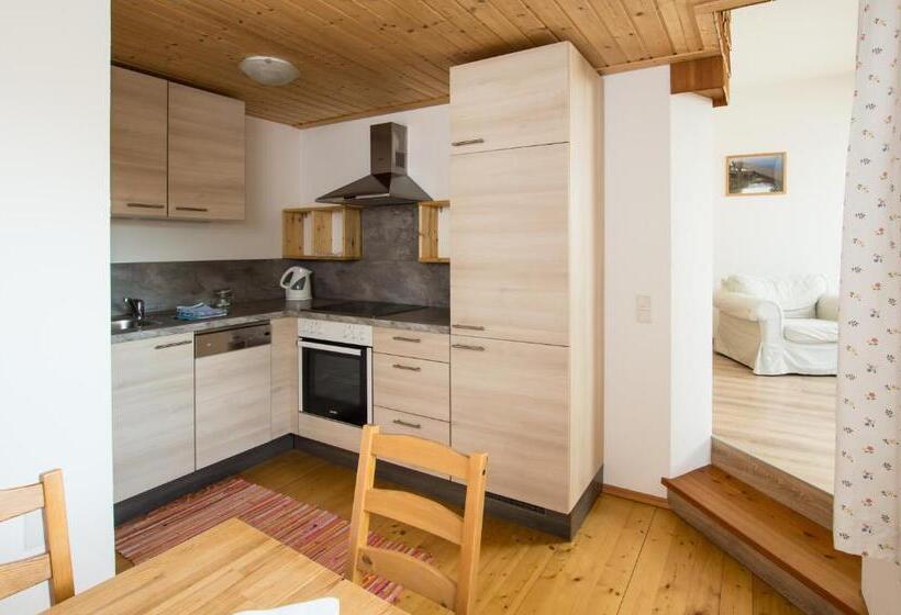 발코니가 있는 2 베드룸 아파트, Familienferienhof Stabauer