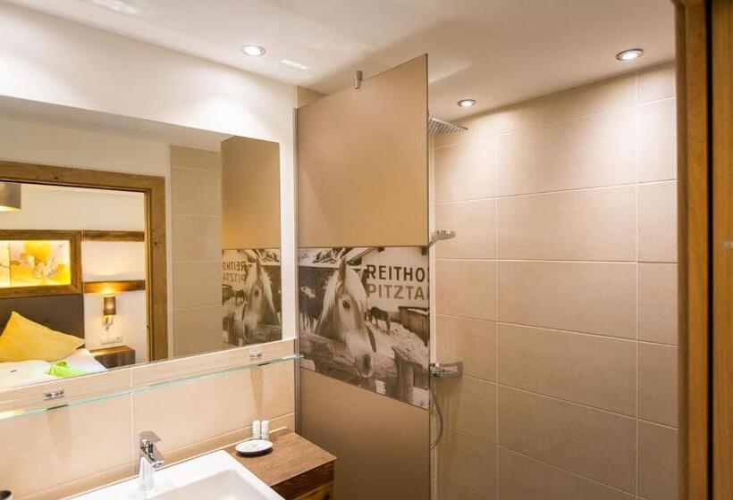 침실 2개 아파트, Almhof Reithof Pitztal