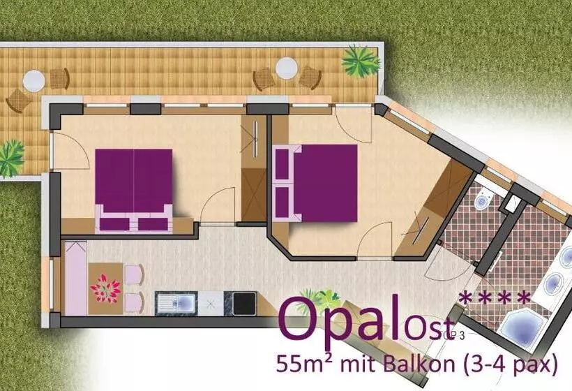 2ベッドルームのスーペリアアパートメント, Apart Central – Premium Mountain&garden