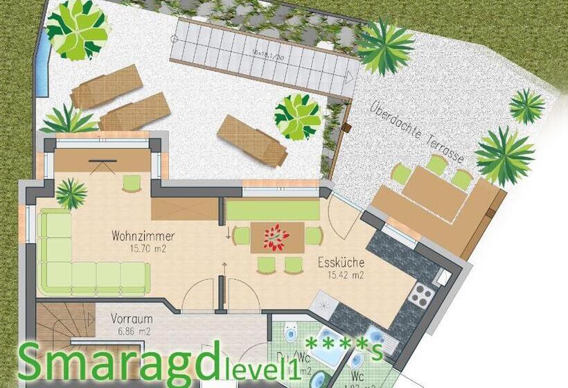 Апартаменты 3 Спальни, Apart Central – Premium Mountain&garden